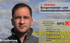 Wahl 2022 - Bürgermeisterkandidat Cosmin Mircea - Neudauberg